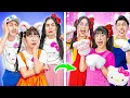 Download Lagu Baby Doll Family Became Hello Kitty Family - Funny Stories About Baby Doll Family