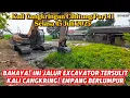 Download Lagu BAHAYA‼️Jalur Excavator Paling Extrim Di Kali Cangkring Lewat Empang Penuh Lumpur❗