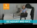 Stander EZ Adjust Bed Rail - Adult Safety Railing for Seniors with Swing-down Rail