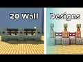20 Must Know Minecraft Wall Designs Build Tutorial