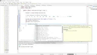 40 Java program to print the Square of first N Natural Number Program to print first N Number
