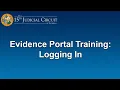 Digital Evidence Portal Logging In