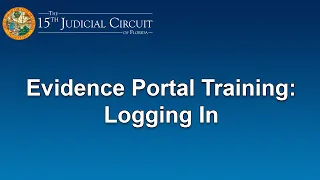 Digital Evidence Portal Logging In