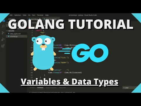 Golang Tutorial #2 - Variables & Data Types - YouTube thumbnail