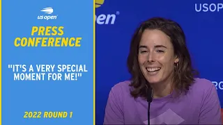 alize cornet press conference 2022 us open round 1