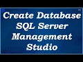 Create Database SQL Server Management Studio