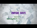 IMSE881 Lecture 9 Dantzig-Wolfe Decomposition Part