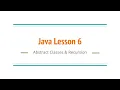Advanced Java Lesson 6