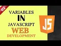 Variables in JavaScript 02 Web Development Course