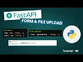 Handle Form Data File Upload in FastAPI Part 1 Read File Content Tamil Tutorial