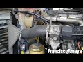 Freightliner cascadia DD15 engine problem intake valve cylinder compression leak noise bad head