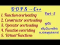 oops in c Overloading in Tamil