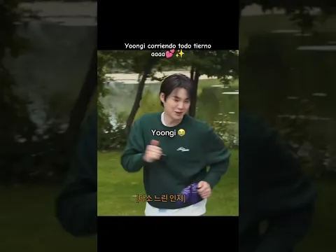 Yoongi corriendo todo tierno 💕 #bts #yoongi #suga #agustd #btshumor