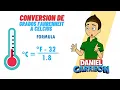 CONVERSION DE GRADOS FAHRENHEIT A CELCIUS Super facil - para principiantes