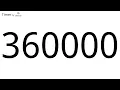 360000 Second Countdown Timer