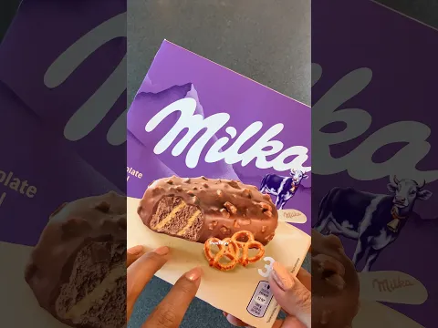 New Milka Chocolate Pretzel Ice Cream #new #shorts