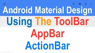 215 Android ToolBar Tutorial
