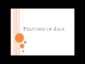 Java tutorial part - 2 features of java