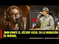 Lagu Jimin rompe el récord vocal en la grabación de ARIRANG. #BTS #Jimin