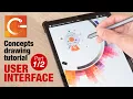 How to draw with Concepts app User Interface part