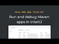 Java tutorial Running and debugging a Maven-based Java app in IntelliJ part 3