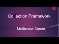 Java ListIterator Cursor II Collection Framework II Java Tutorial for Beginners with Coding Examples