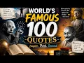 Top 100 quotes in the world