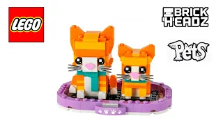 VERY NICE! 😺 Lego BrickHeadz  40480  Ginger Tabby 😺 Speed Build Review