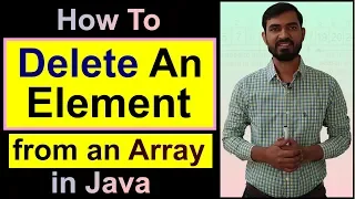 How to Delete An Element From An Array In Java Hindi