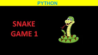 Snake game for one player in python