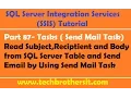 SSIS Tutorial Part 87-Read Email Info from SQL Server Table Send Email by using Send Mail Task