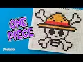 HOW TO DRAW THE ONE PIECE SYMBOL IN PIXEL ART - PIXELADOS