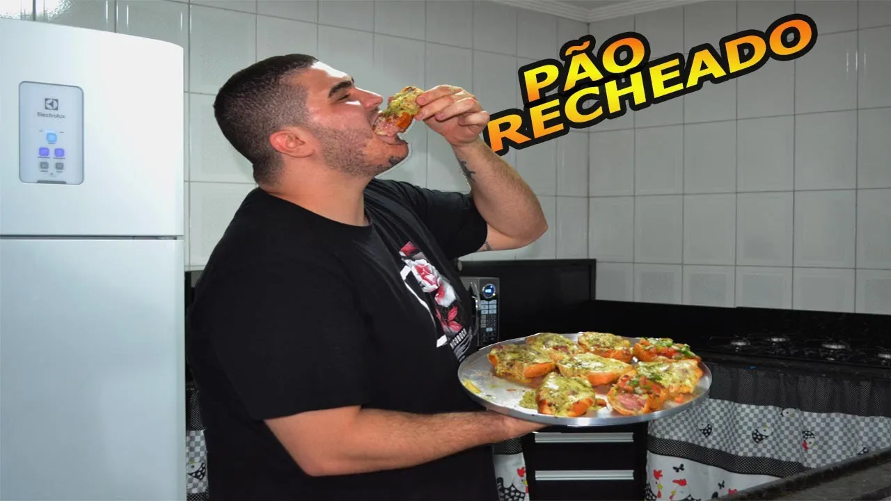 Gordinho na cozinha - Receita: Pão recheado com patê e linguiça