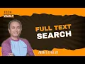 Full Text Search FTS in Databases English with Amr Elhelw - Tech Vault