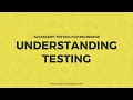 Day 1 - Understanding Testing