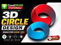 3D Circle Design in CorelDRAW Easy CorelDRAW Tutorial for Beginners