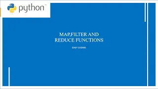 Map Filter and Reduce Functions In Python Python Programming for Begginers Part-32