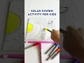 Solar System Activity for Kids Fun way to introduce the Planets to toddlers