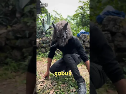 korkunç kurtadam maskesi buldum 😨