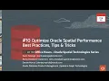 Best practices Tips and tricks for developers and DBAs to work with spatial data