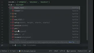 Google Logo Recreated with Python Turtle Creative Logo Design in Code