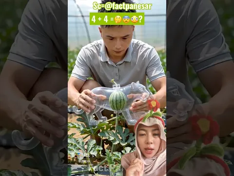 Ajaib‼️Semangka Ini Tumbuh Bentuk Macan 😱🤣