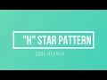 Star Pattern XIV Alphabet H Pattern C language for beginners