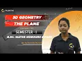 3D Geometry Plane Example Solved Problems on 3D Plane SEM1 Math Hons Calcutta University