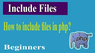 PHP Advanced Part-12 Include Header Footer PHP Advanced Tutorial