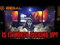 Regal Exclusive Scream 7 Ghostface Popcorn Bucket Display case Unboxing Review reaction