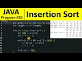 Java Program - Sort Numbers using Insertion Sort in Java