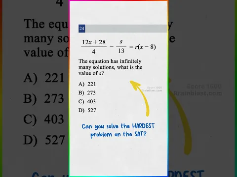 The SAT’s INFINITE solution trick..