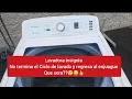 lavadora Insignia no termina ciclo completo de lavar y se regresa al enjuague que sera