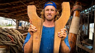 Building the Wooden Jaws for our +80ft Boat: These HAVE to hold — Sailing Yabá